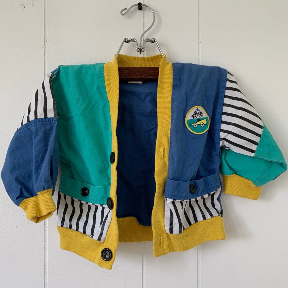 Vtg Lightweight Toddler Colorblock Jacket